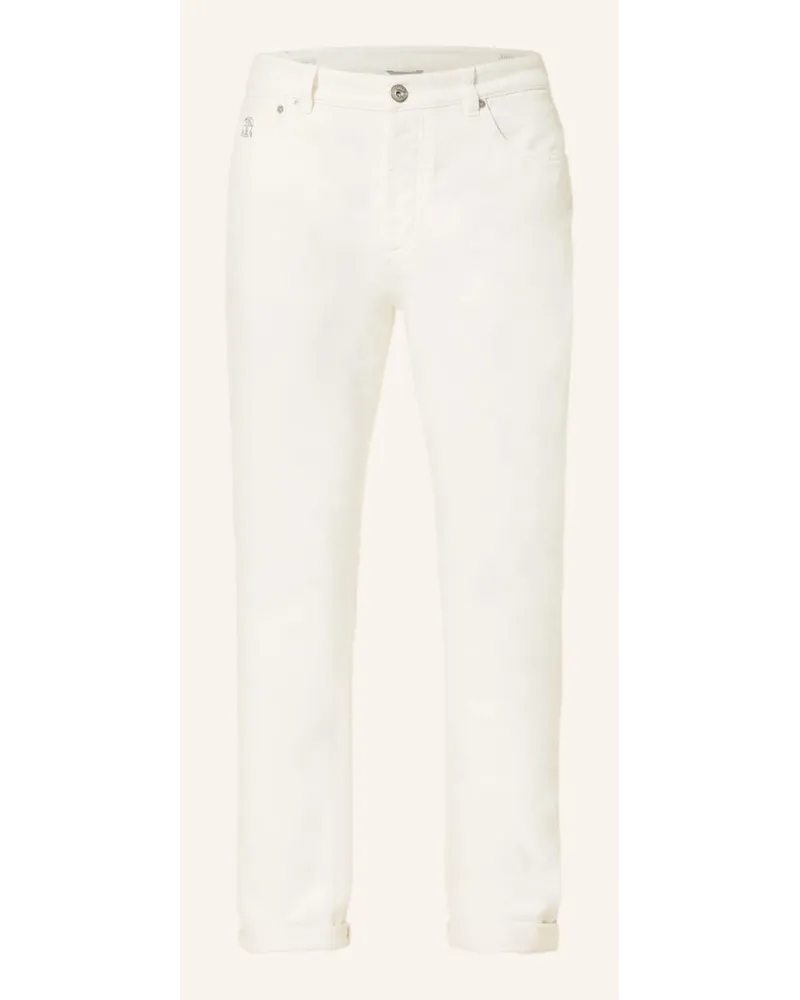 Brunello Cucinelli Jeans Leisure Fit Weiss