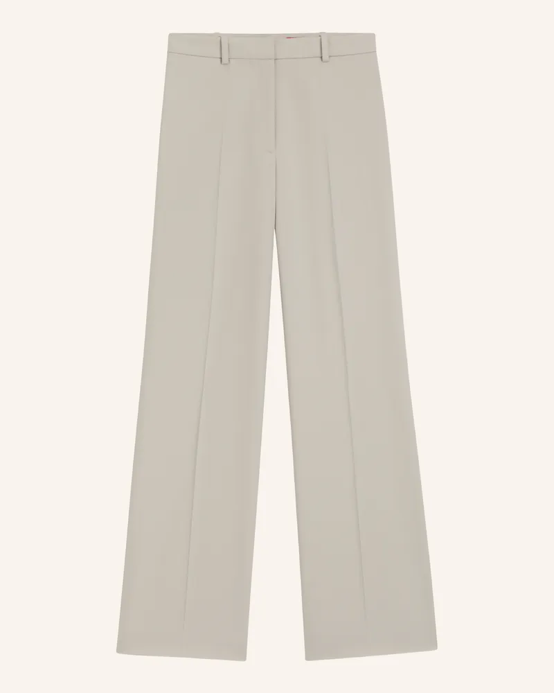 HUGO BOSS Business Hose Hasmina Regular Fit grau Hellgrau