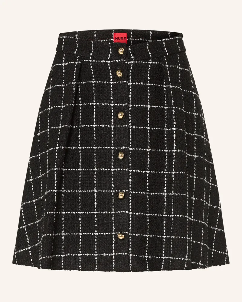 HUGO BOSS Bouclé-Rock RIKLA Schwarz