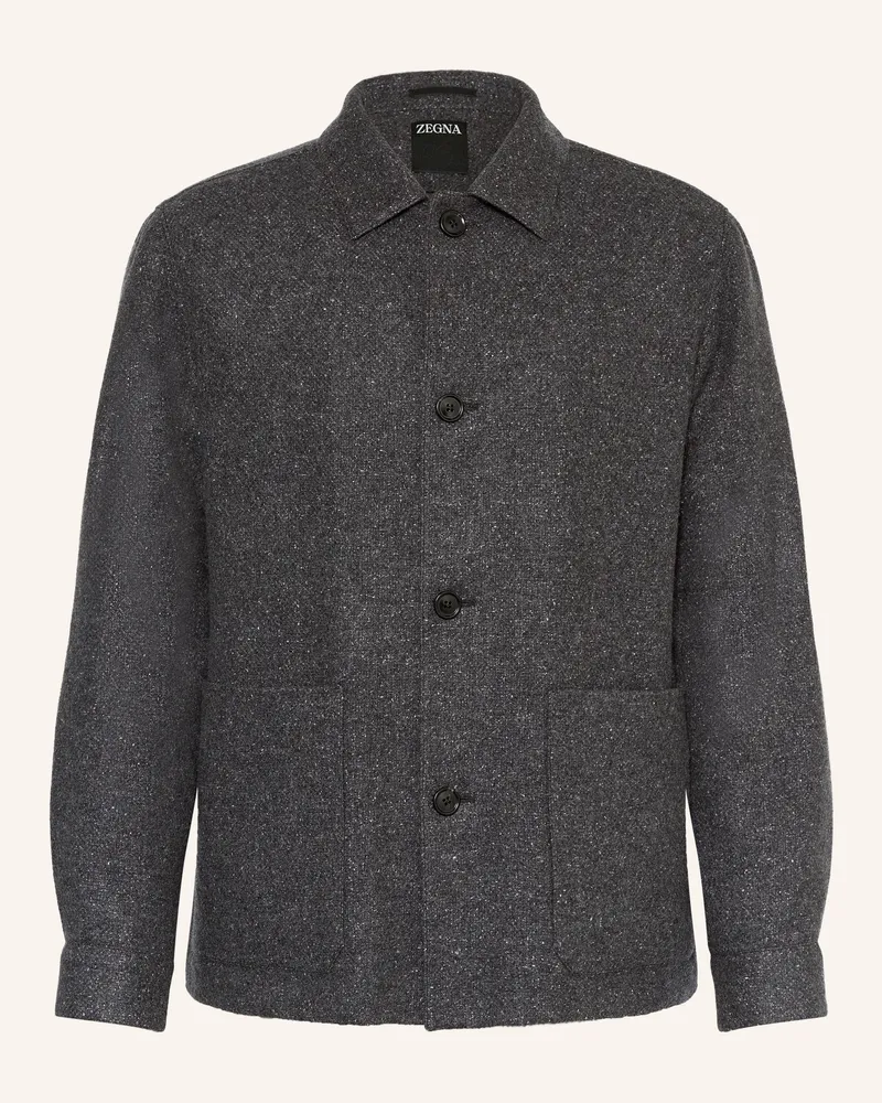 Ermenegildo Zegna Overjacket grau Dunkelgrau