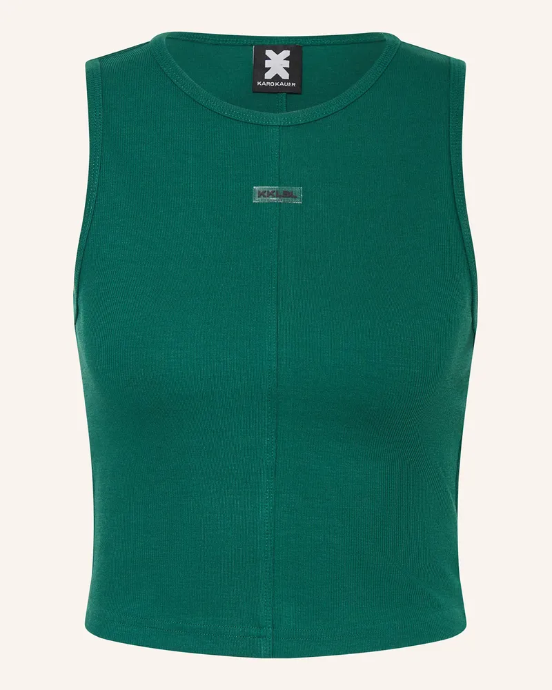 Karo Kauer Cropped-Top Grün