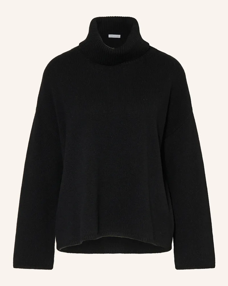 Mrs & HUGS Rollkragenpullover schwarz Schwarz