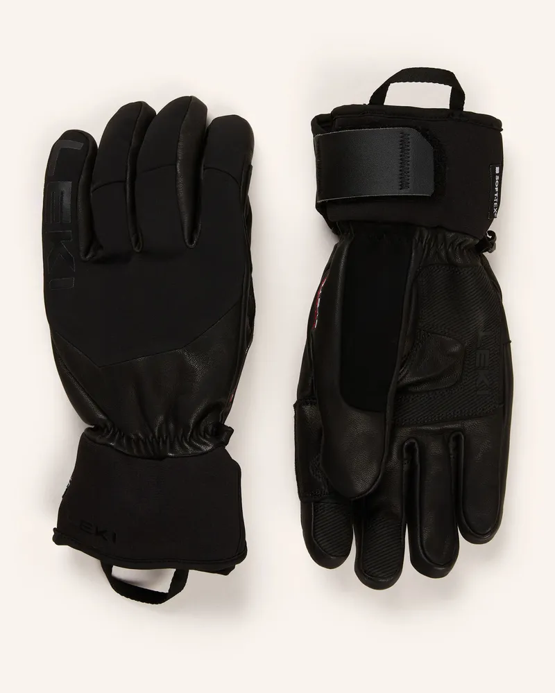 Leki Skihandschuhe Hevon 3d schwarz Schwarz