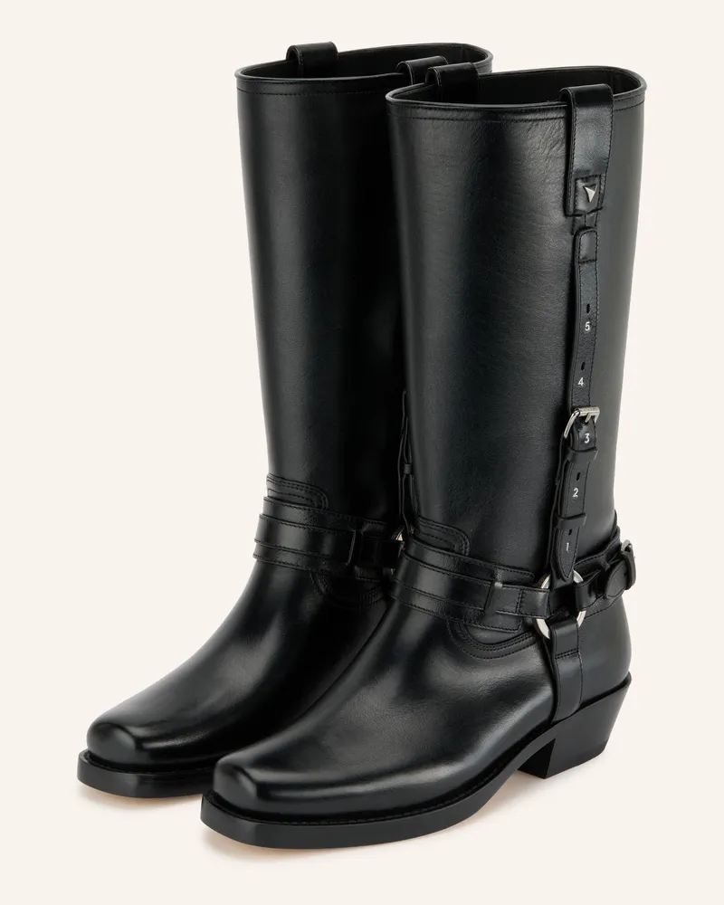 Fendi Cowboy Boots schwarz Schwarz