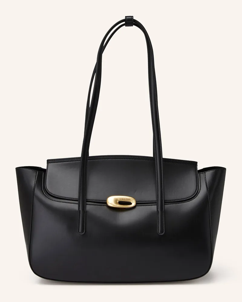 Calvin Klein Shopper schwarz Schwarz