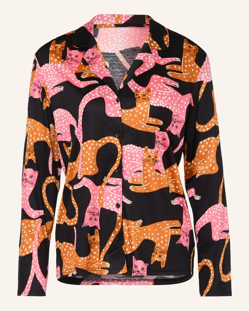 Calida Schlafshirt Sleep Over M&M schwarz Schwarz