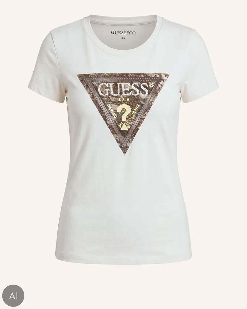 Guess T-Shirt beige Creme