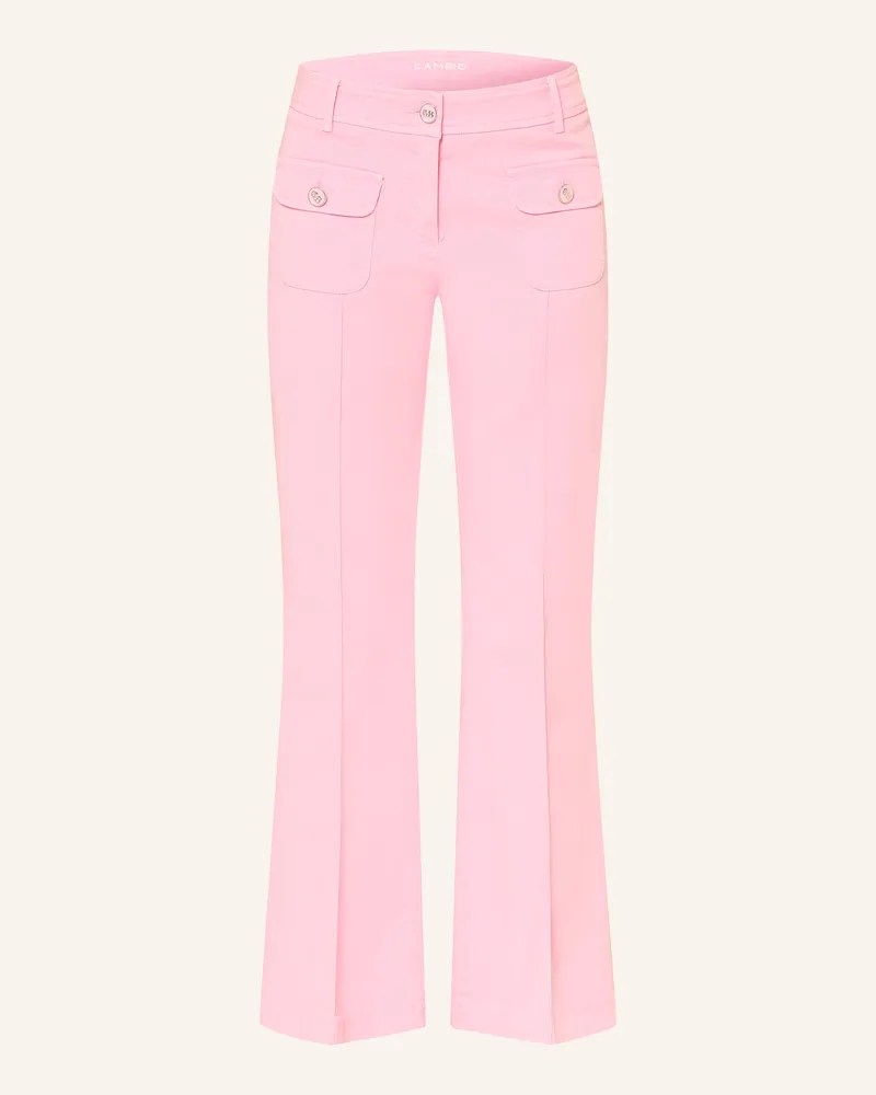 Cambio Bootcut-Hose Farah pink Rosa