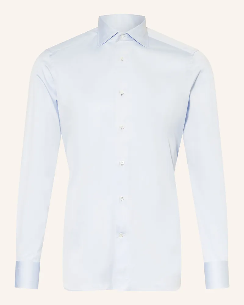 Ermenegildo Zegna Hemd Slim Fit blau Hellblau