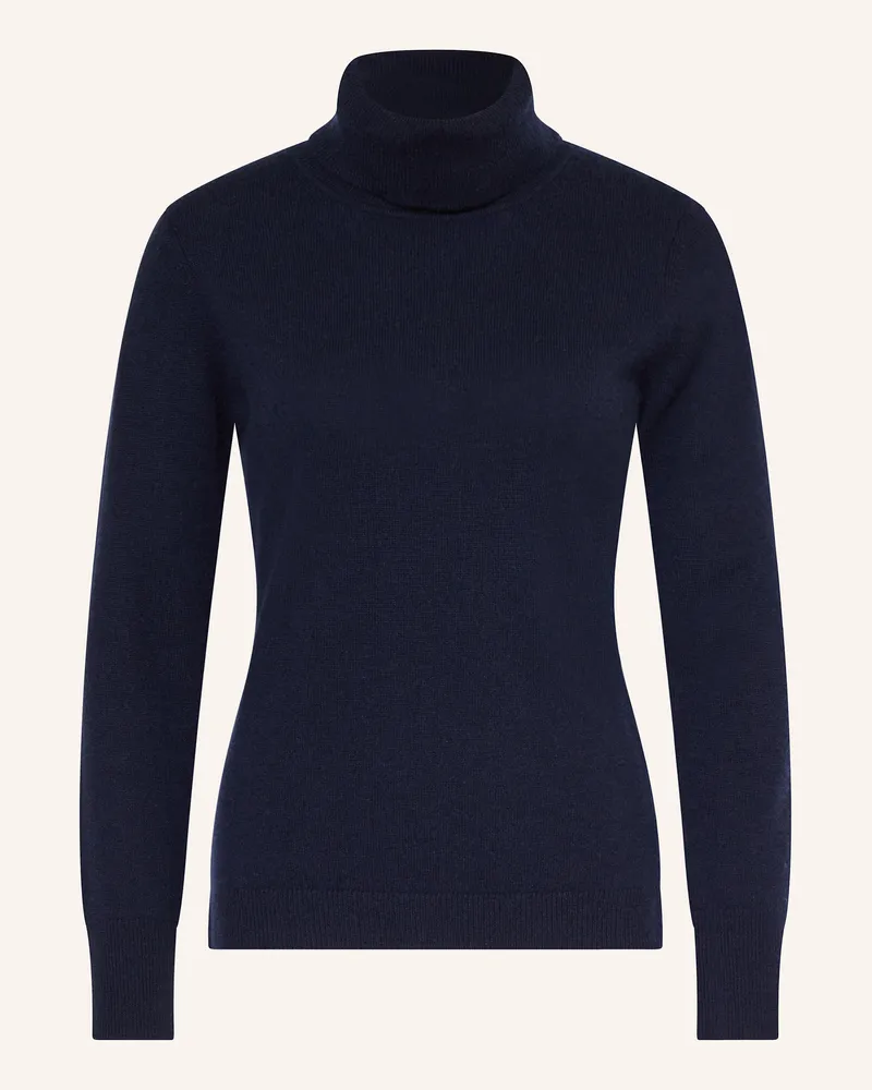 Darling Harbour Rollkragenpullover aus Cashmere Marine