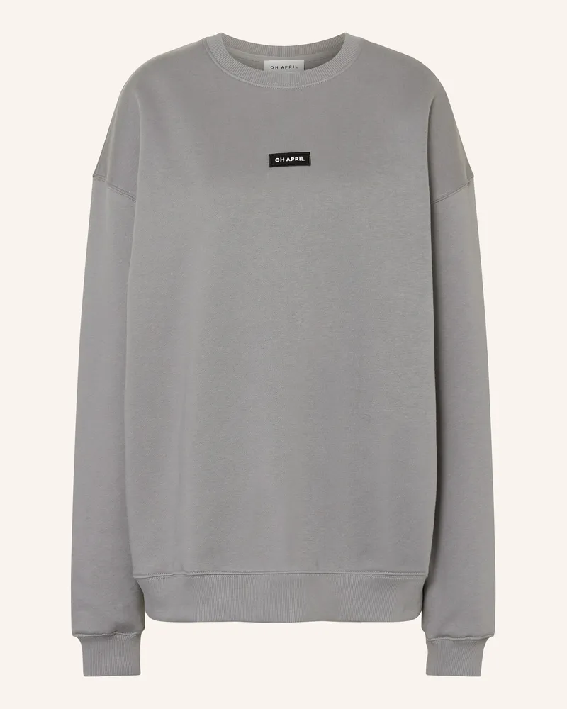 OH APRIL Oversized-Sweatshirt Grau