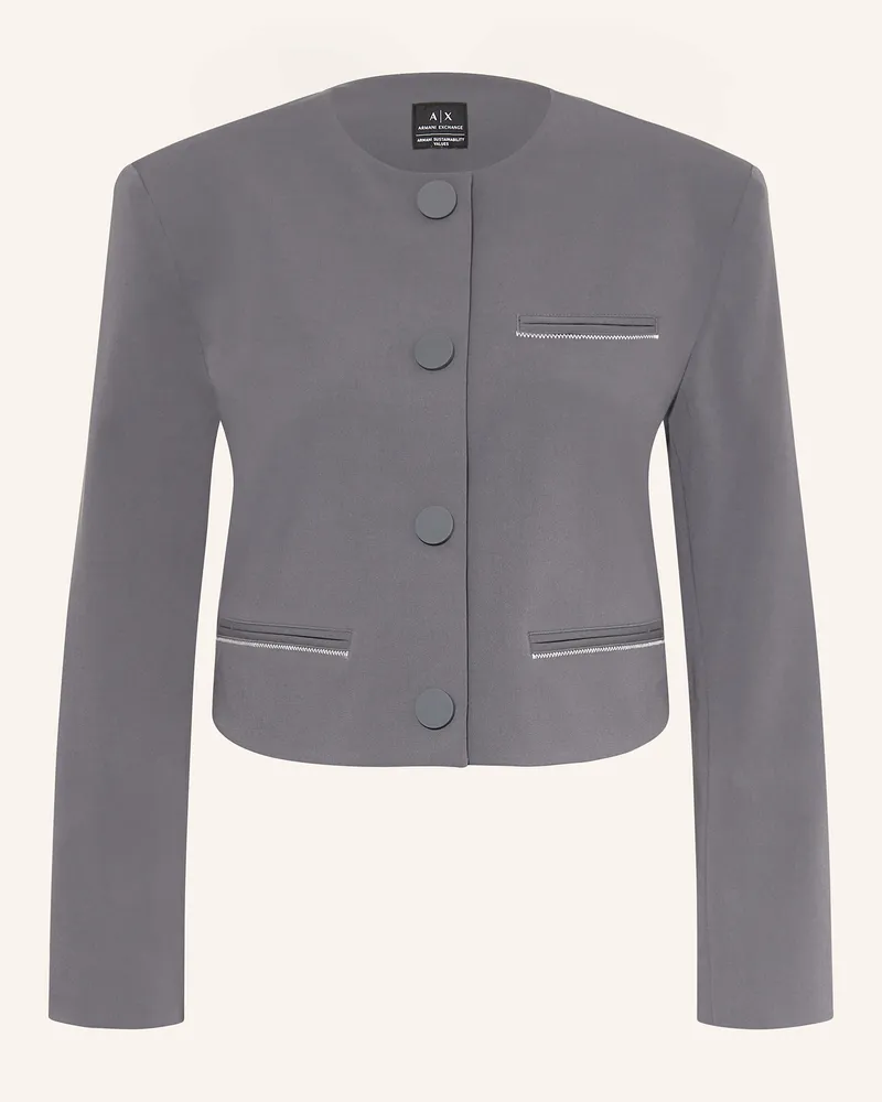 Armani Exchange Kastenjacke grau Grau