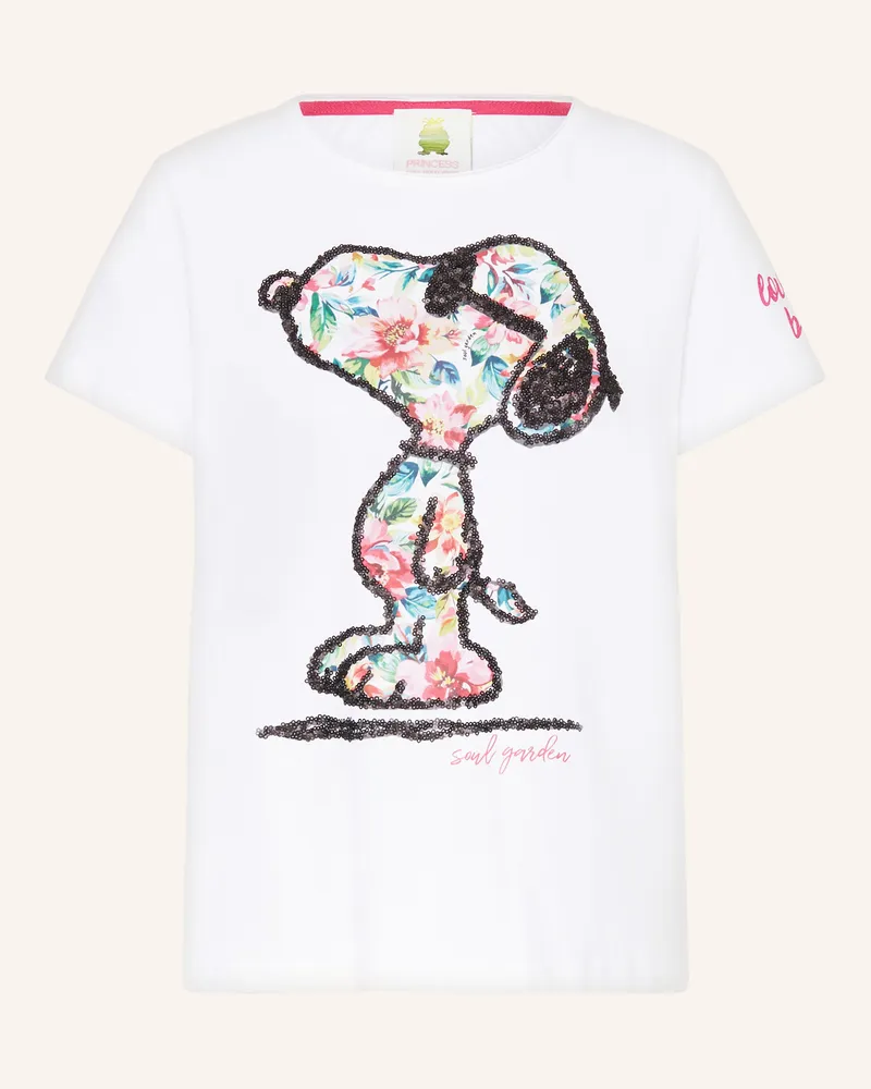 Princess goes Hollywood T-Shirt mit Pailletten Weiss