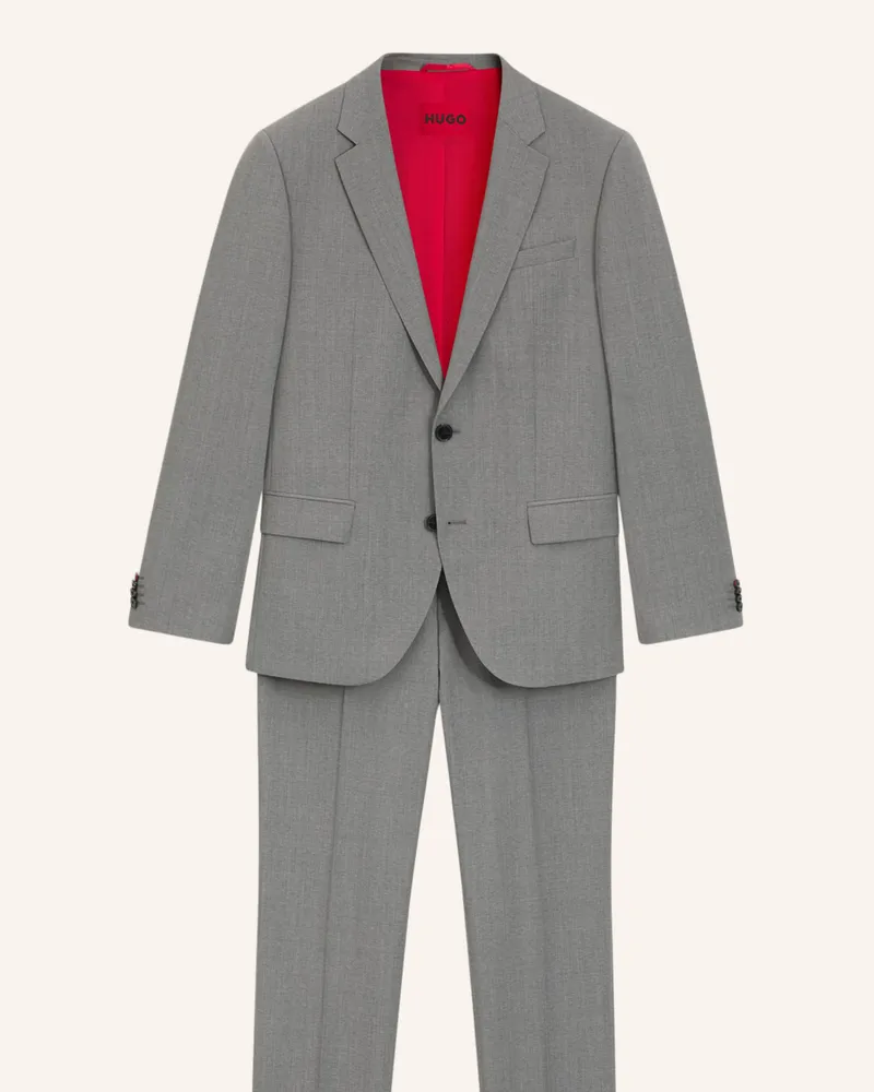 HUGO BOSS Business Anzug HENRY/GETLIN231X Slim Fit Dunkelgrau