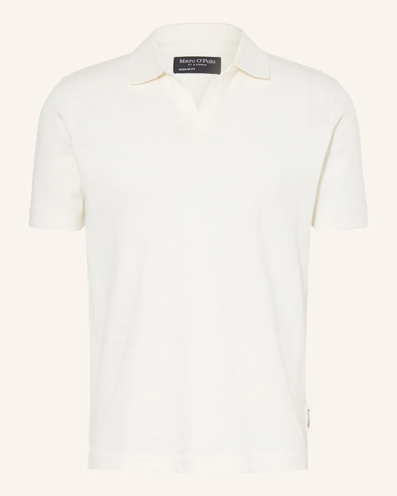 Marc O'Polo Jersey-Poloshirt Regular Fit weiss Weiss