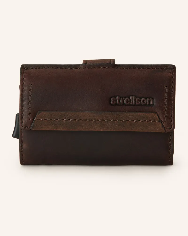 Strellson Geldbörse Camden C-Three E-Cage braun Dunkelbraun