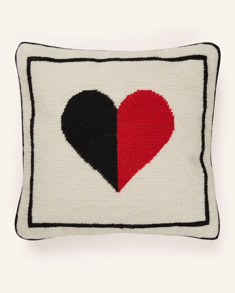 Jonathan Adler Dekokissen HEARTS Weiss