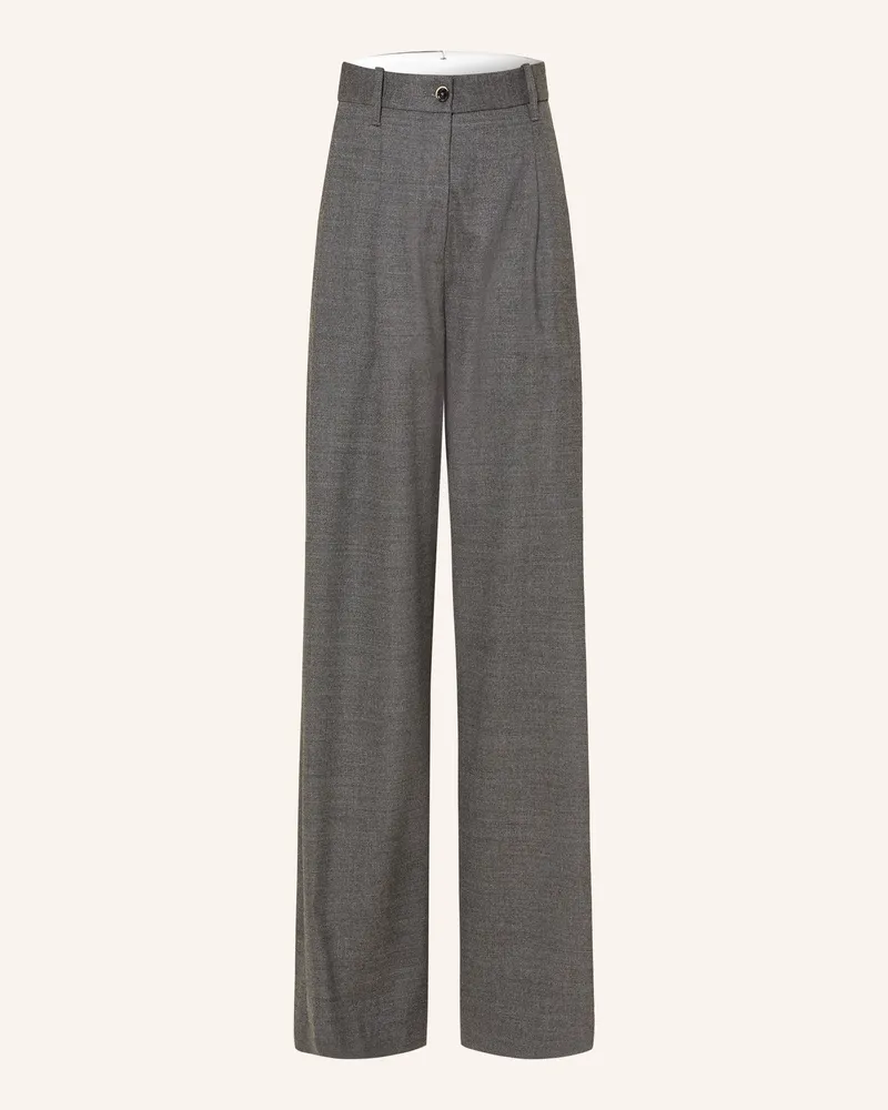nine:inthe:morning Marlenehose Petra Aus Flanell grau Grau