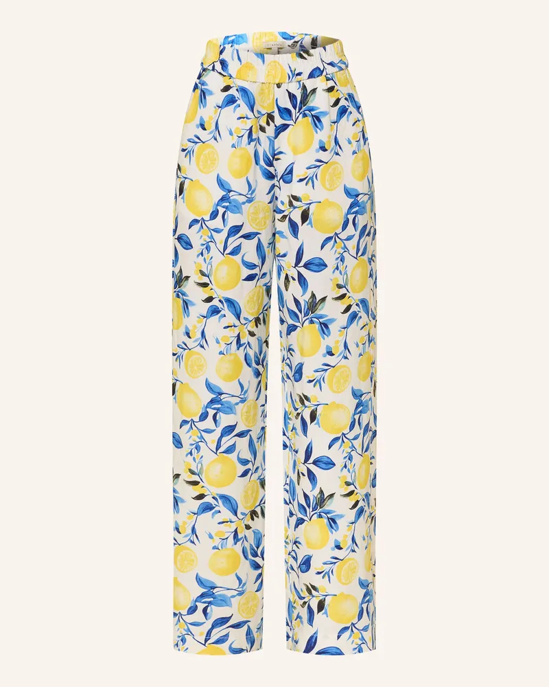 lilienfels Marlenehose Mit Leinen gelb Weiss