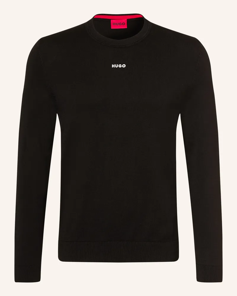 HUGO BOSS Pullover San Cassius schwarz Schwarz