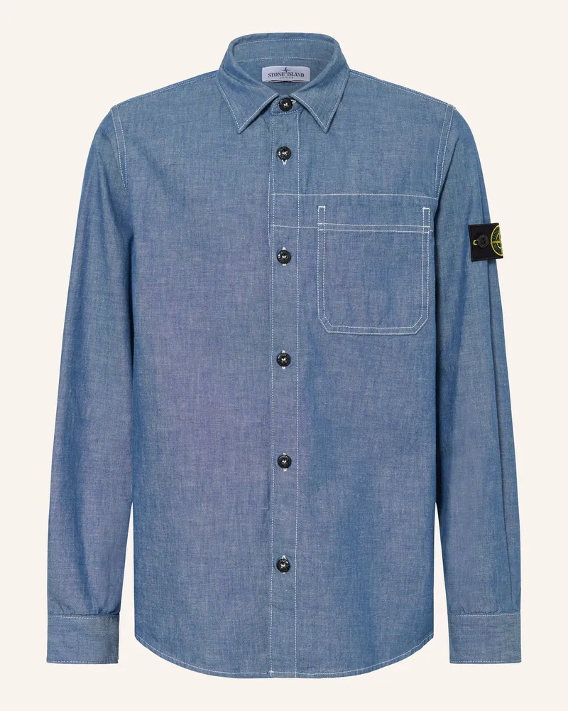 Stone Island Hemd Blau