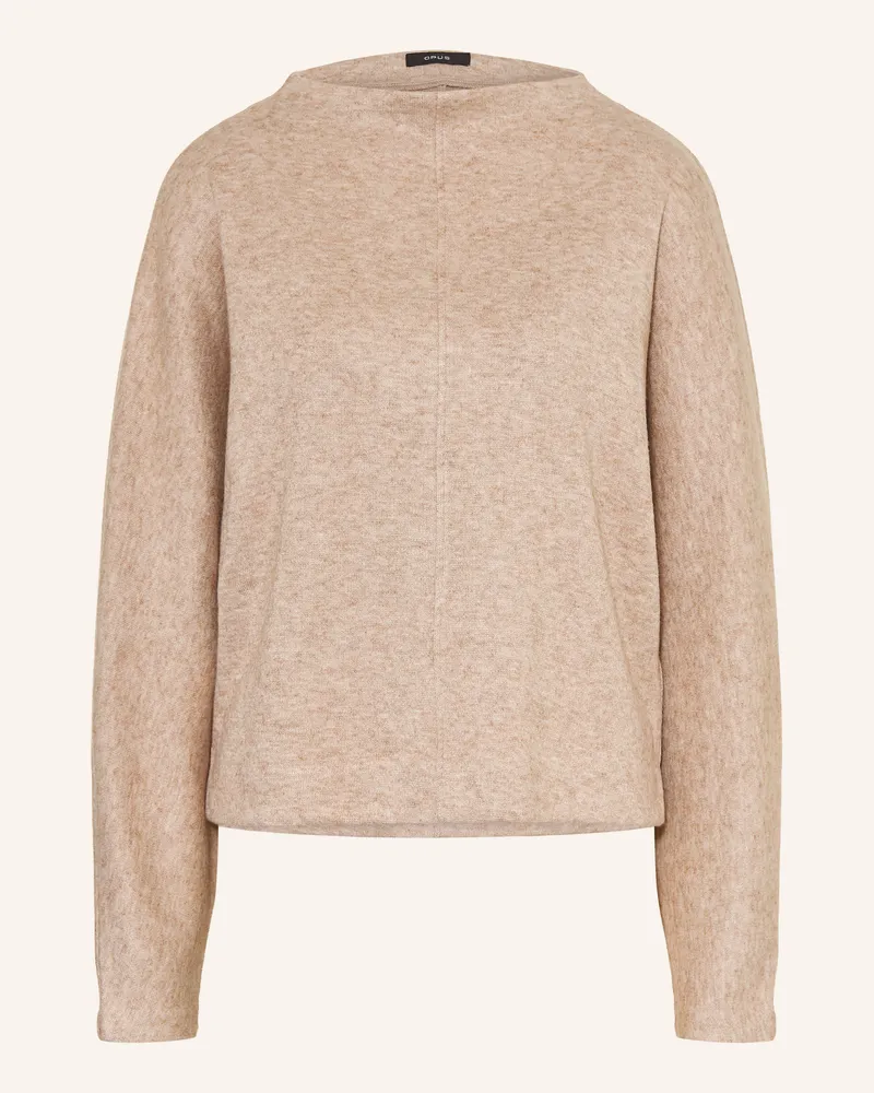 OPUS Pullover Garzel braun Hellbraun