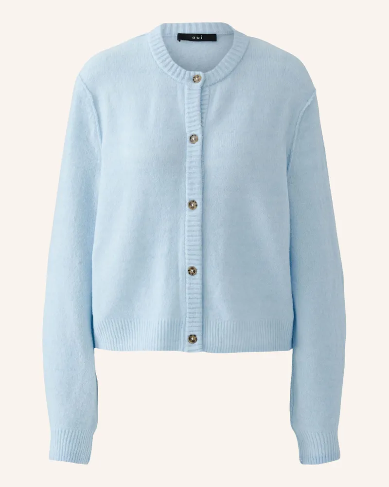 Oui  Strickjacke ILAYA Blau