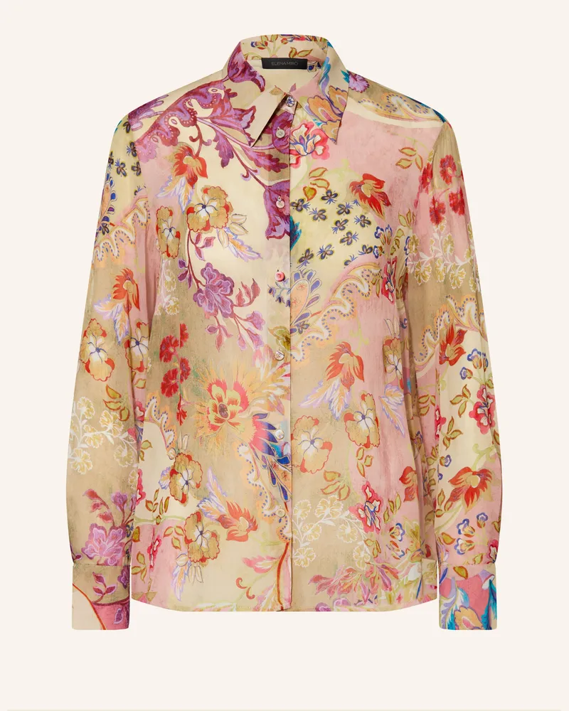 Elena Mirò Hemdbluse beige Rosé