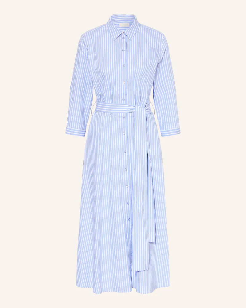 Milano Italy Hemdblusenkleid Mit 3/4-Arm blau Hellblau