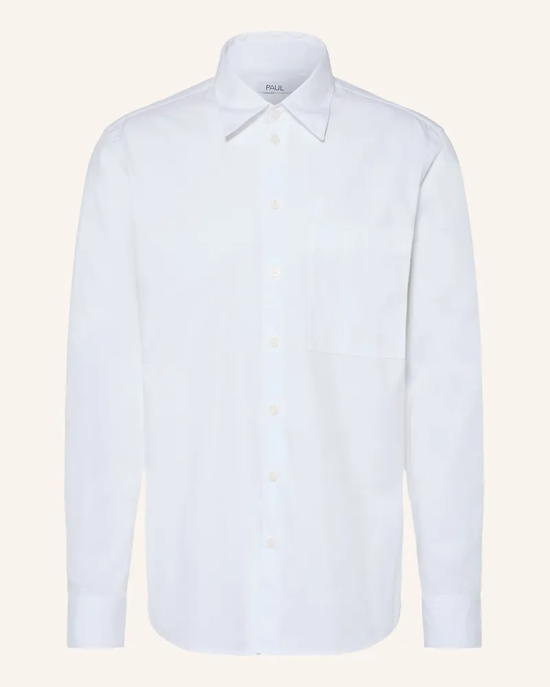paul Hemd Comfort Fit weiss Weiss