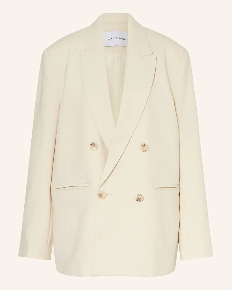 Mrs & HUGS Blazer weiss Creme