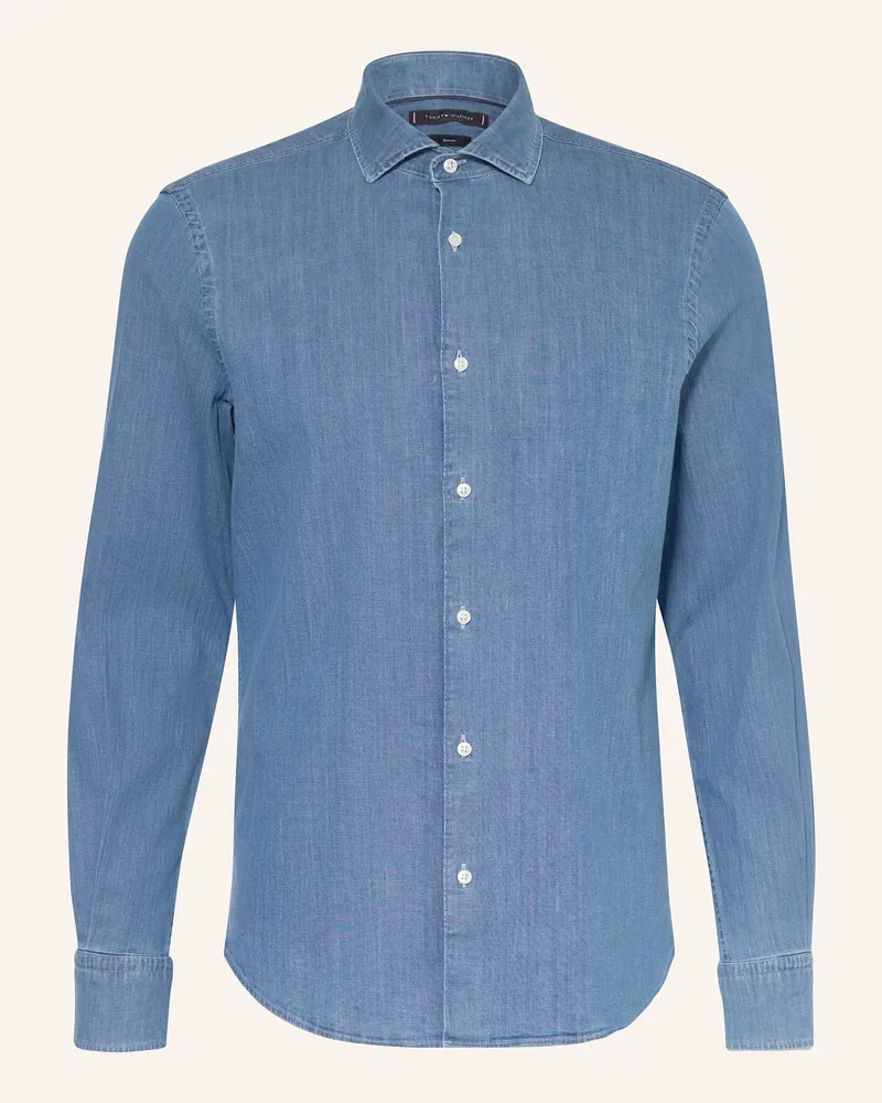 Tommy Hilfiger Jeanshemd Slim Fit Dunkelblau
