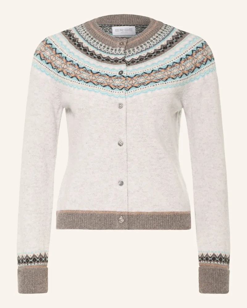 ERIBÉ Strickjacke Alpine grau Hellgrau
