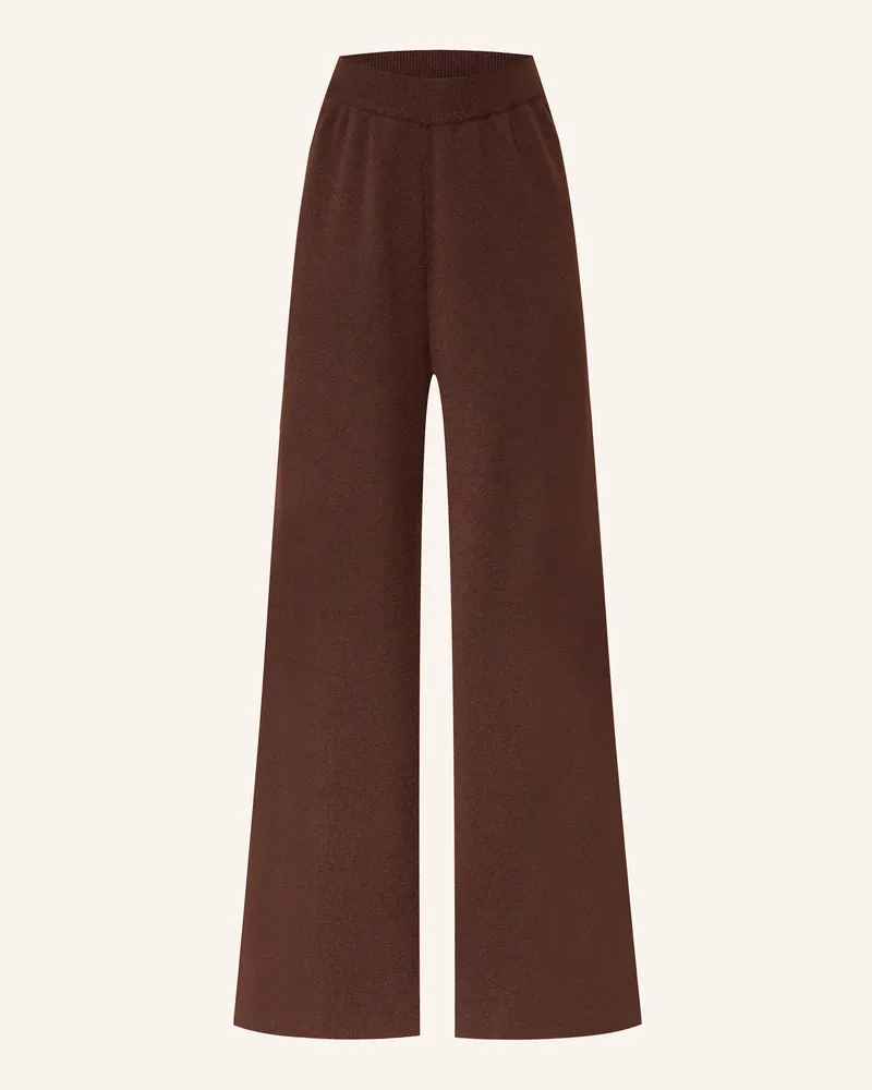 Karo Kauer Strickhose Braun