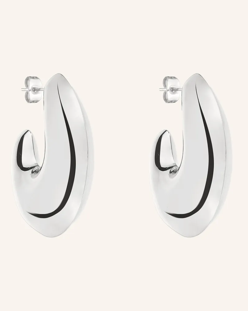 Liebeskind Creolen  Aus  Edelstahl silber Silber