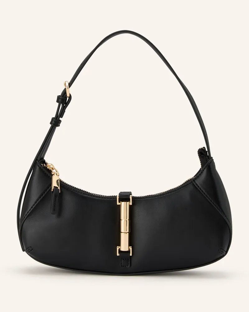 SEIDENFELT Schultertasche Loviisa schwarz Schwarz