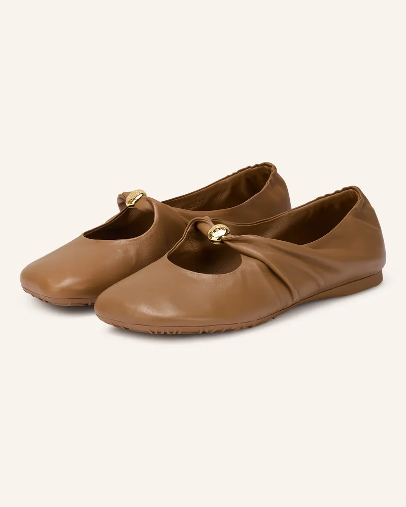 Loewe Mary-Jane-Ballerinas Pebble Soft braun Braun