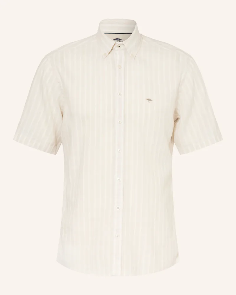 Fynch-Hatton Leinenhemd Comfort Fit beige Creme