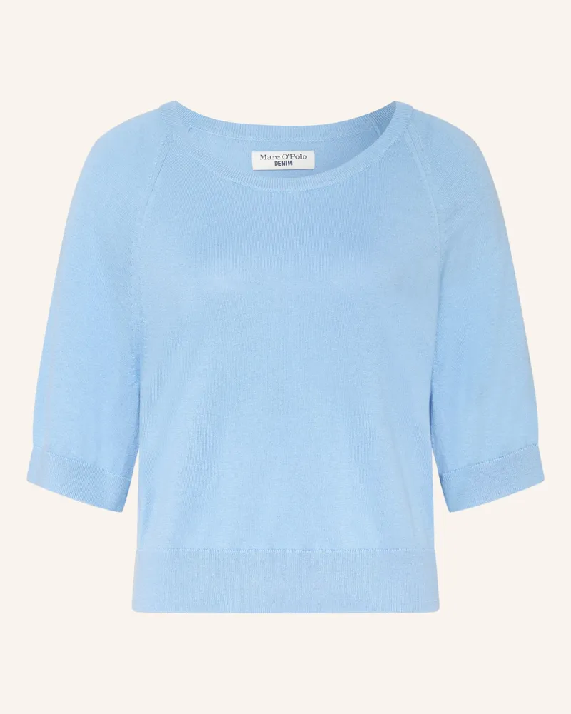 Marc O'Polo Pullover Mit 3/4-Arm blau Hellblau