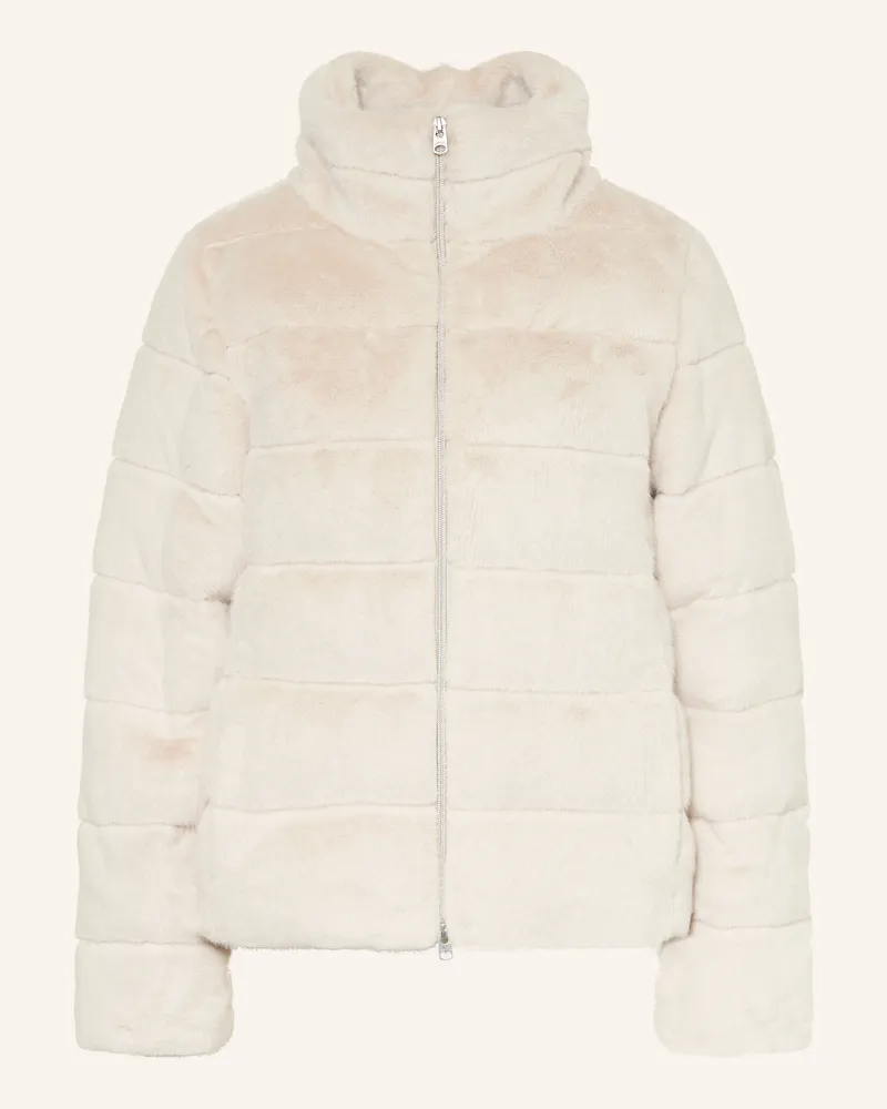 Juvia Daunenjacke Fenja Mit Kunstpelz beige Creme