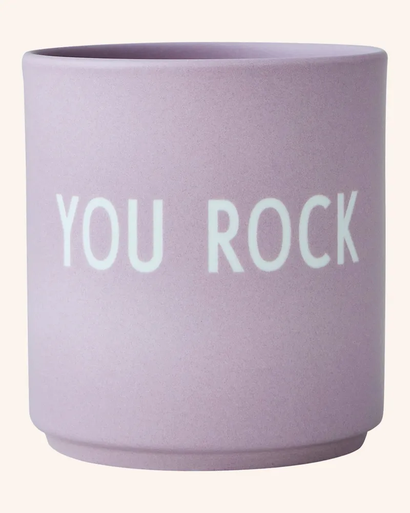 DESIGN LETTERS Becher You Rock lila Helllila