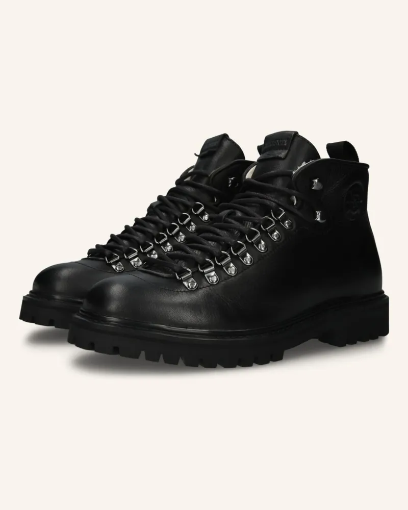 Blackstone Schnürboots schwarz Schwarz