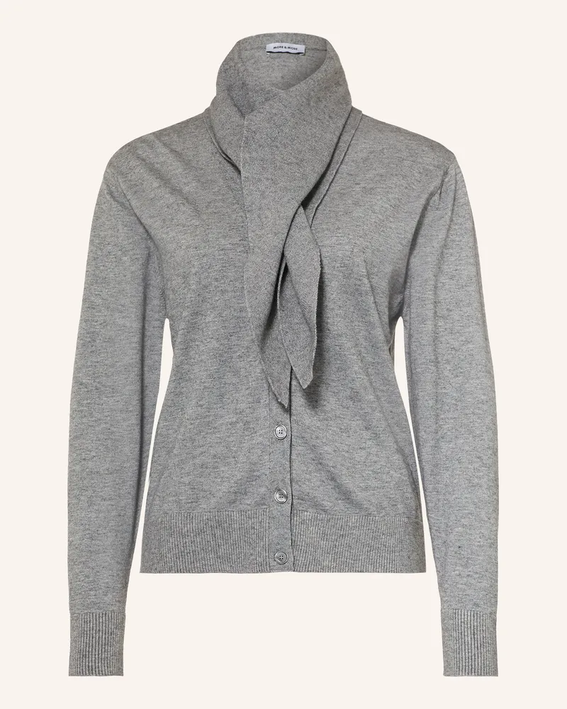 More & More Strickjacke grau Grau