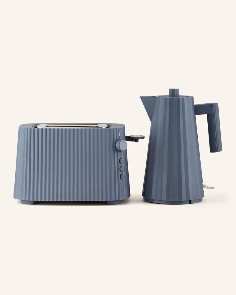 Alessi Set PLISSÈ: Toaster und Wasserkocher Grau
