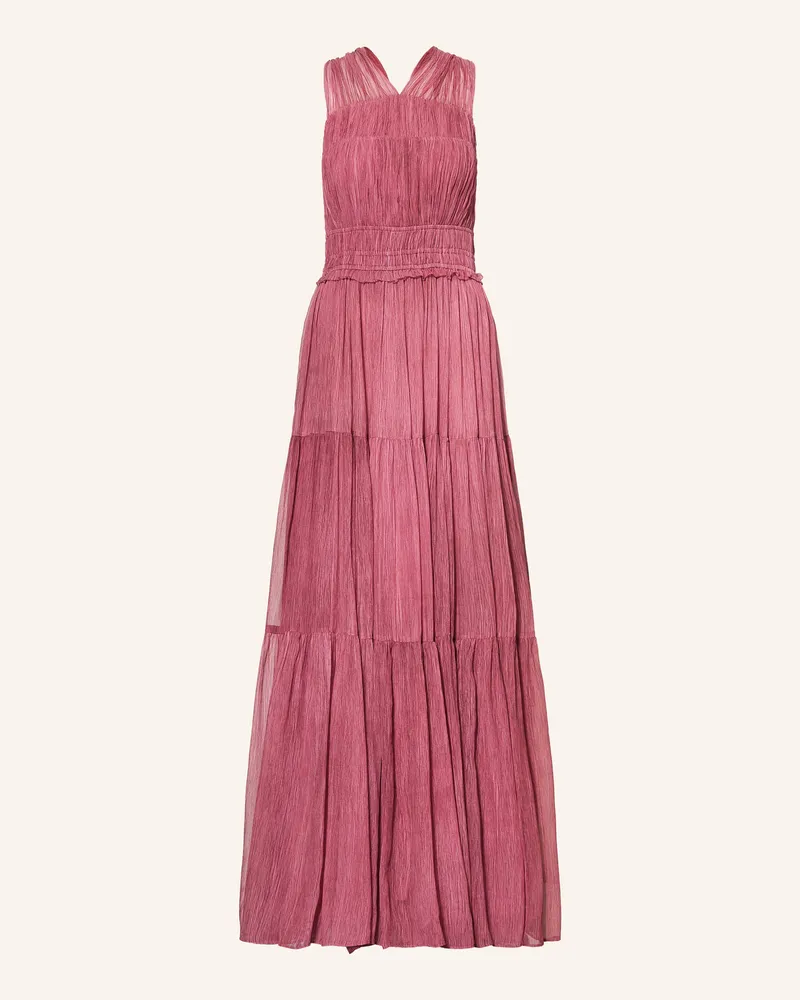 Ulla Johnson Seidenkleid Freesia Mit Plissees rosa Fuchsia