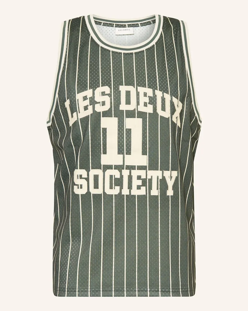 LES DEUX Mesh-Top Silas gruen Dunkelgrün