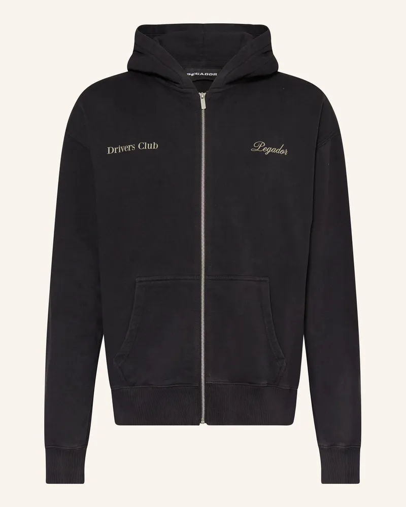 PEGADOR Oversized-Sweatjacke Brixen schwarz Schwarz