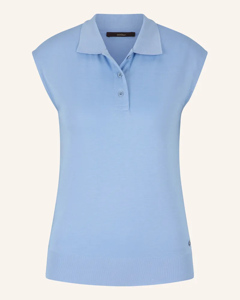 windsor. Poloshirt Hellblau