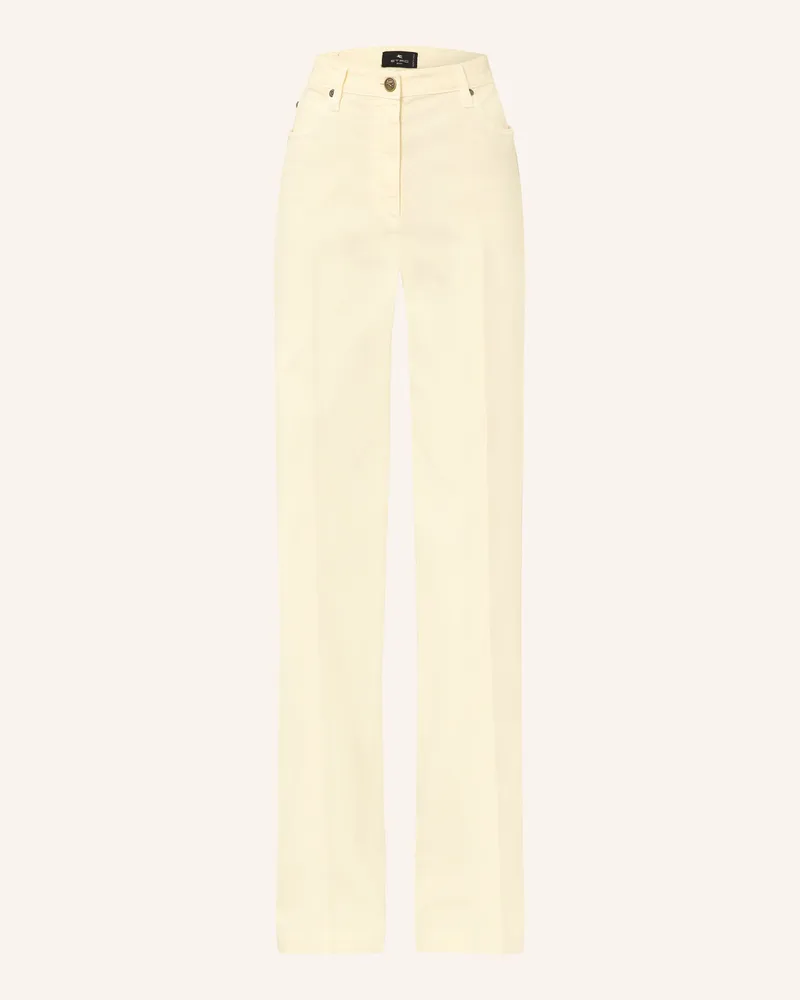 Etro Bootcut Jeans Hellgelb