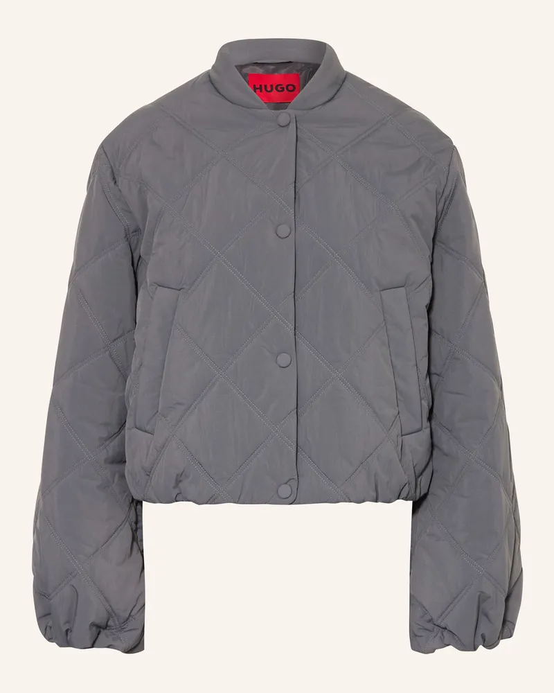 HUGO BOSS Steppjacke Fasteppa grau Dunkelgrau